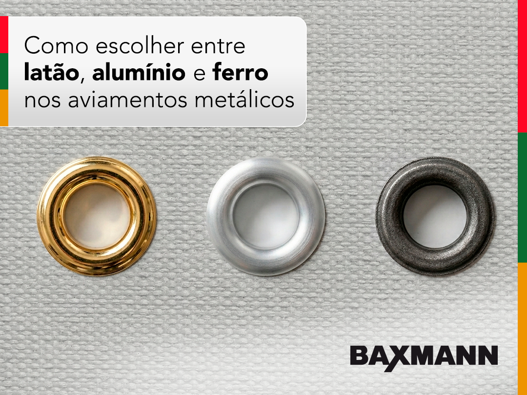 Como escolher entre latão, alumínio e ferro nos aviamentos metálicos
