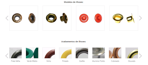 aviamento de metal